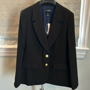 J Crew Willa Blazer in black city crepe, size 4. Retail $248